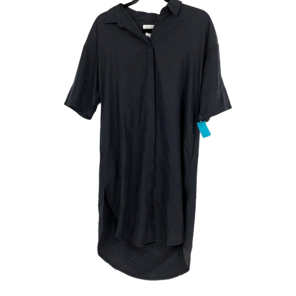 NATIVE YOUTH Black Shirt Dress High Low | Perfect for Any Occasion
